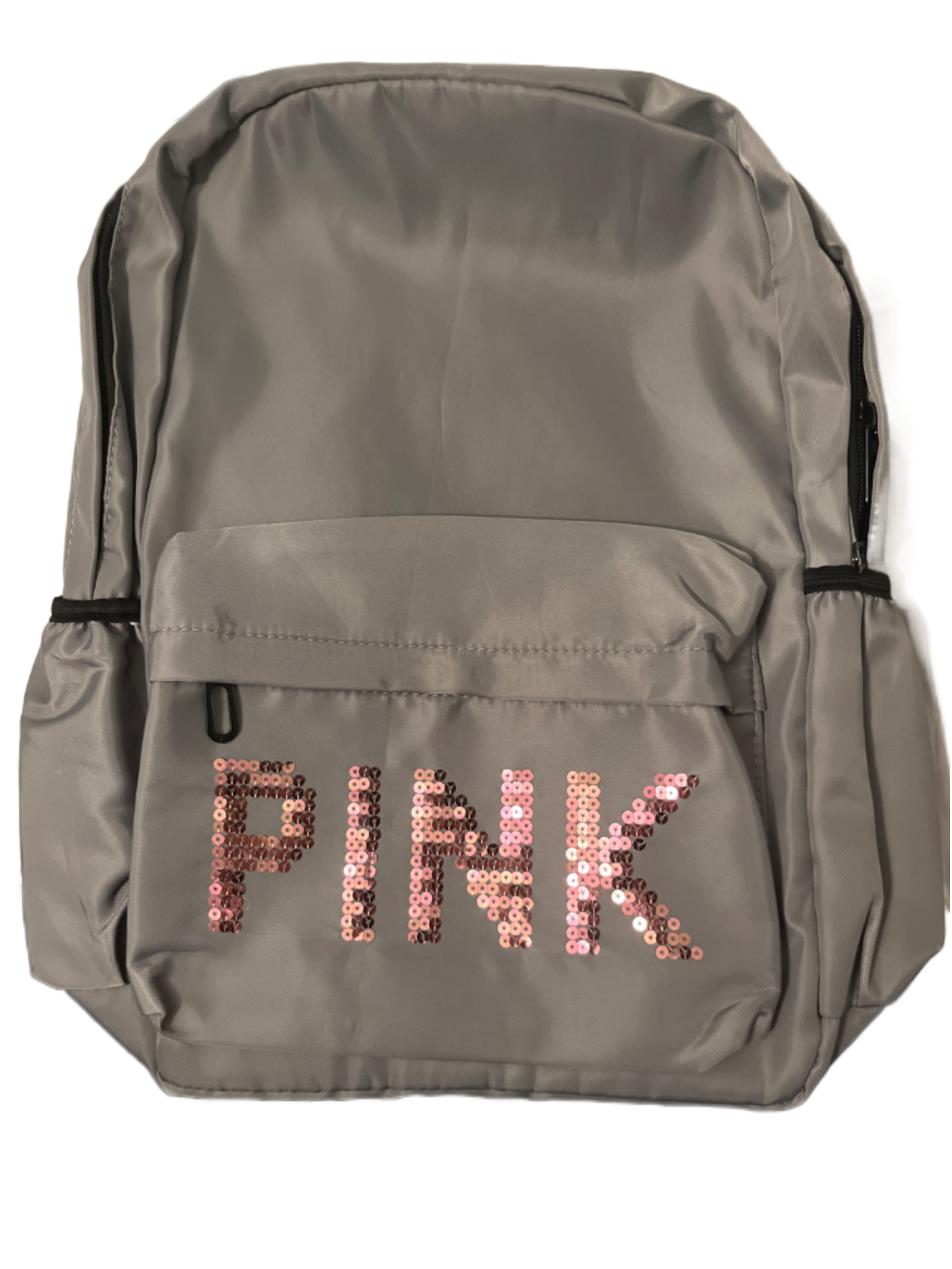 PINK Sparkled Text Bookbag